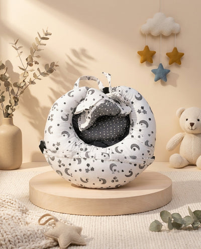 Full-Size Ergonomic Nursing Pillow for Feeding & Tummy Time