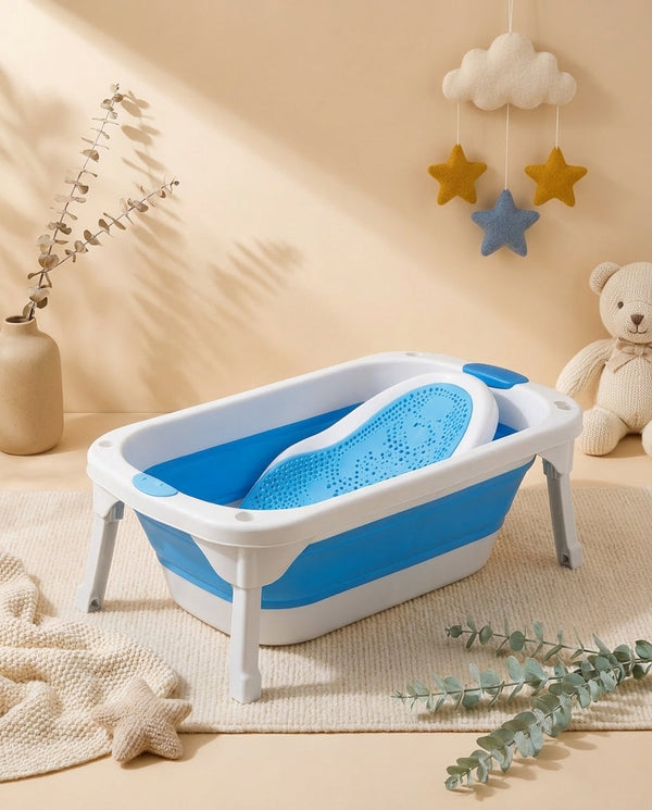 AquaBuddy Ergonomic BPA-Free Bath Tub with Seat