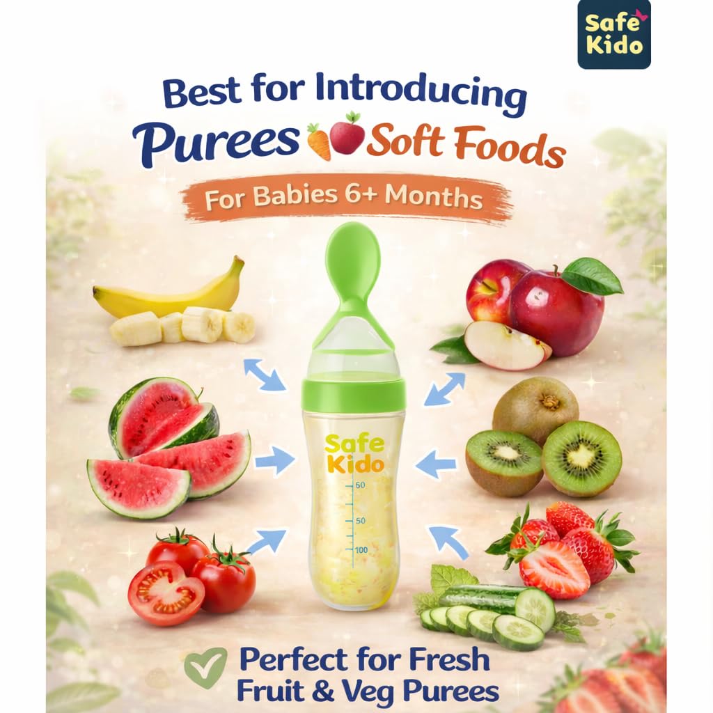 Safekido Squeezy baby Spoon Feeder (90 ml)