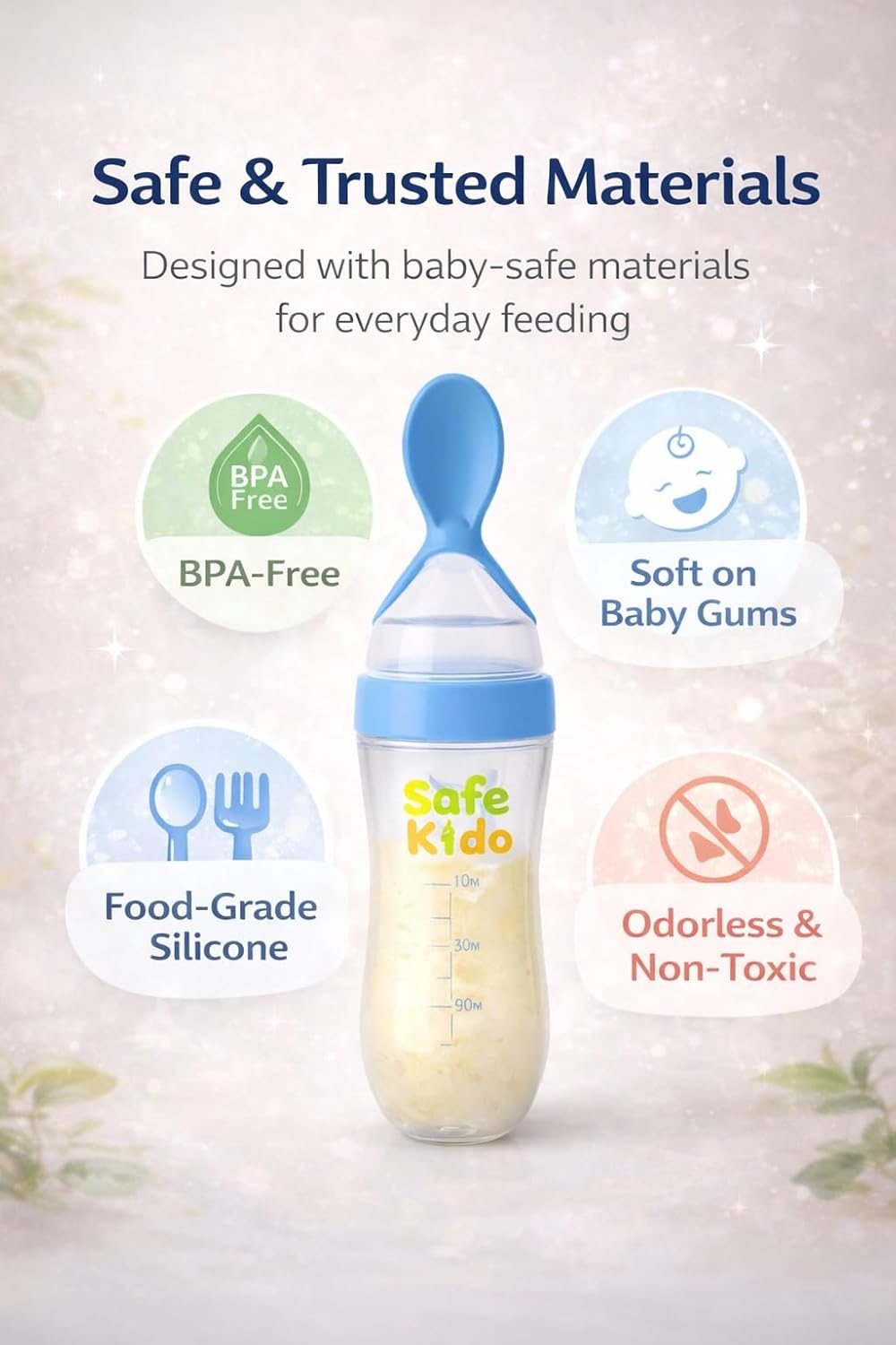 BPA-Free Mess-Free Squeezy Spoon Feeder
