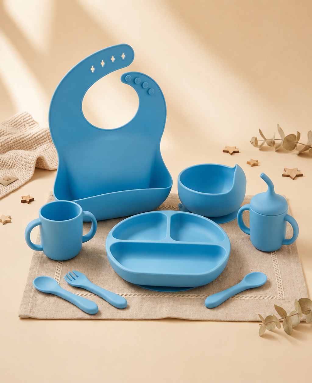 BPA-Free Silicone Suction Feeding Set
