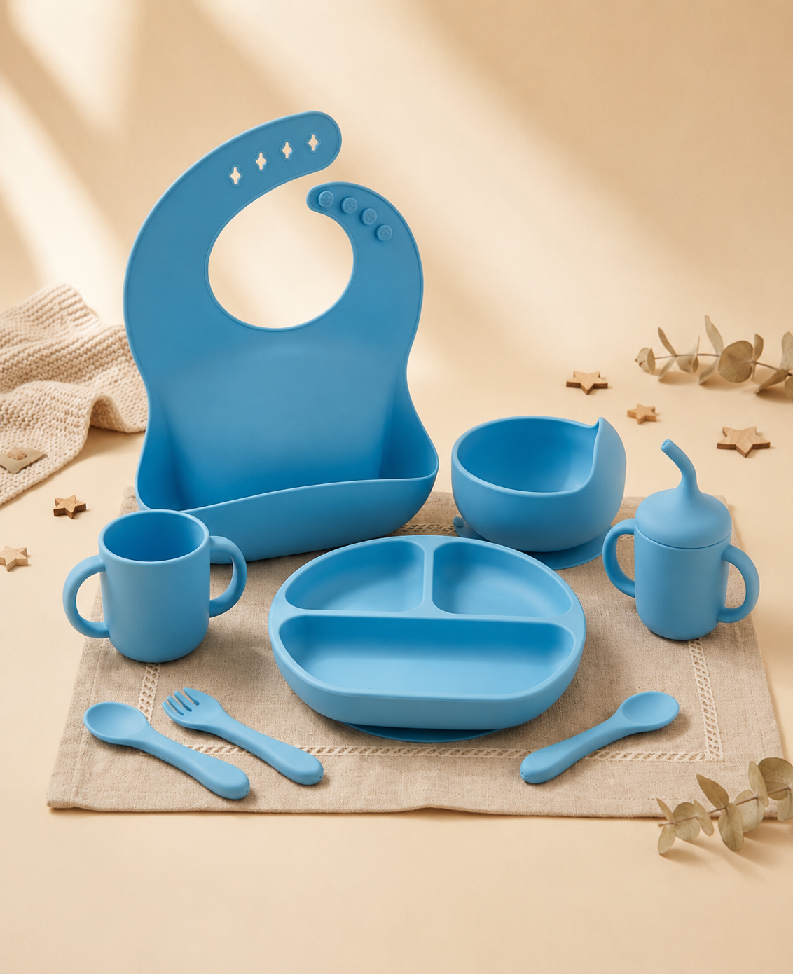 BPA-Free Silicone Suction Feeding Set