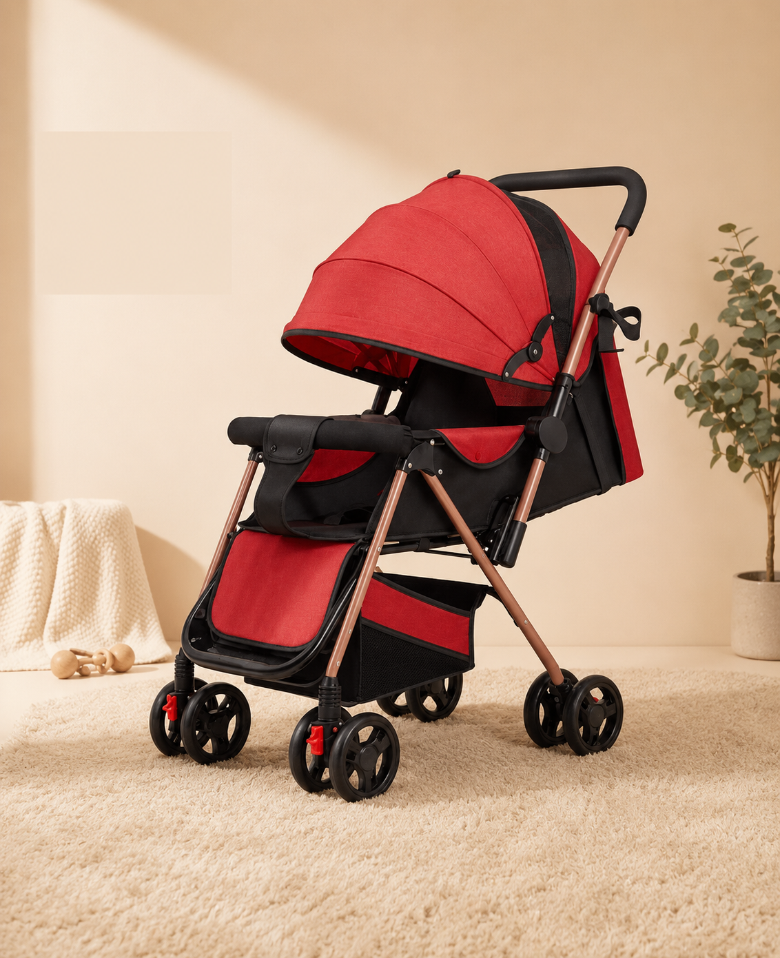 Cozywheels Smooth-Ride Foldable Stroller