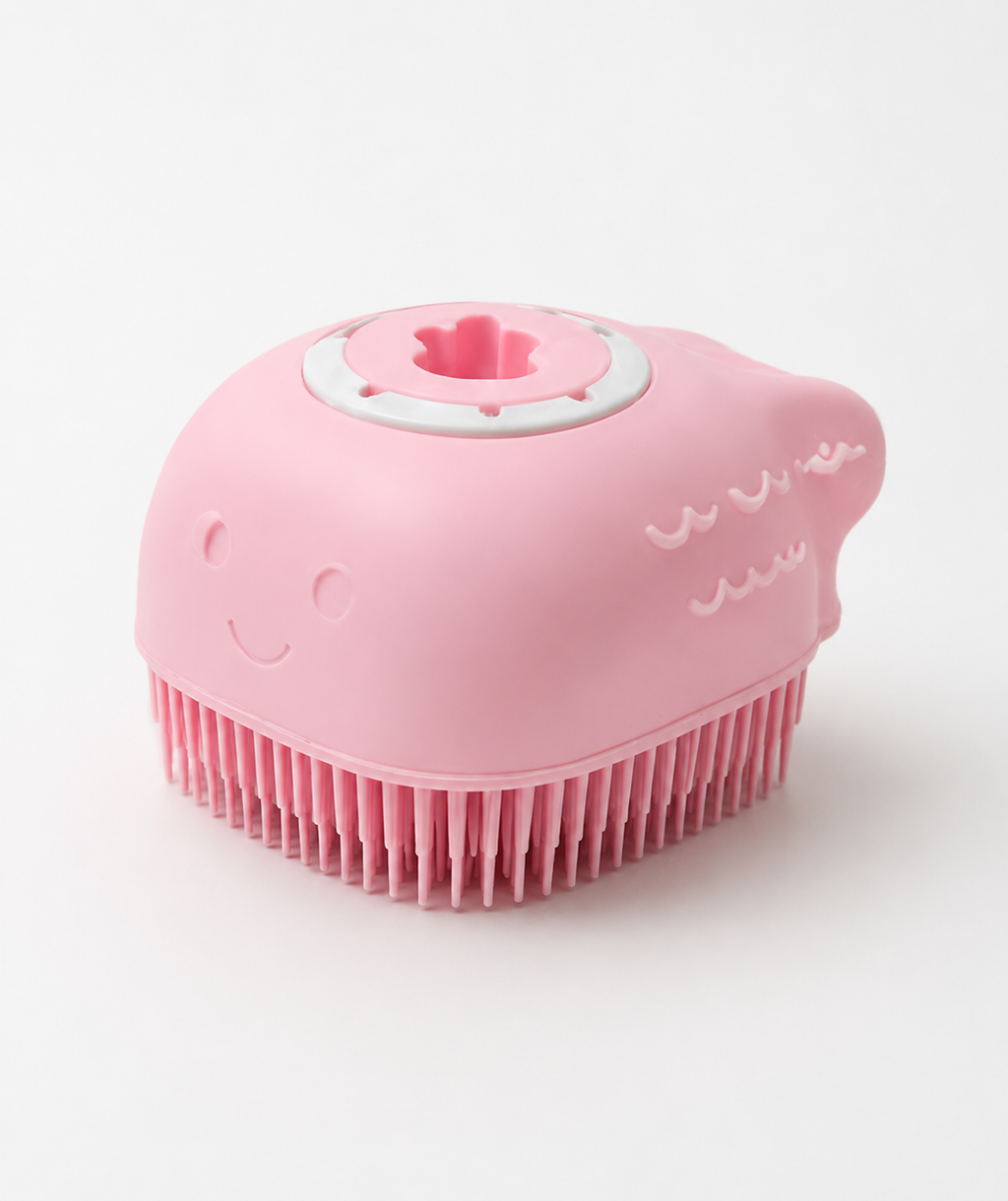 Silicone Baby Scrubber with Soap Dispenser