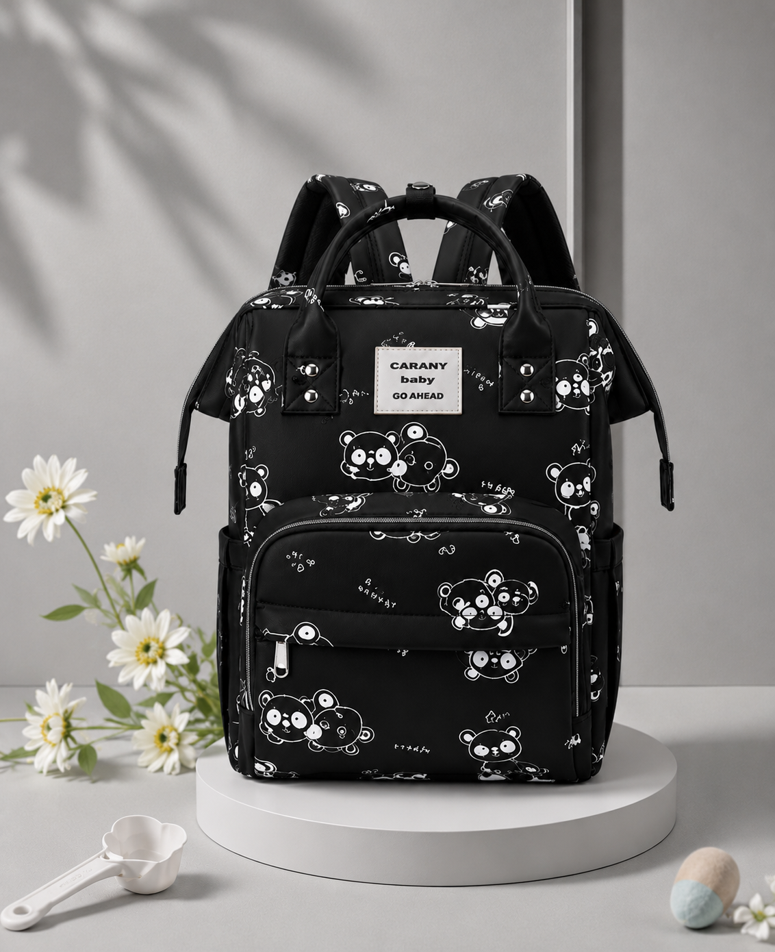 Waterproof Wipeable Diaper Backpack for Travel