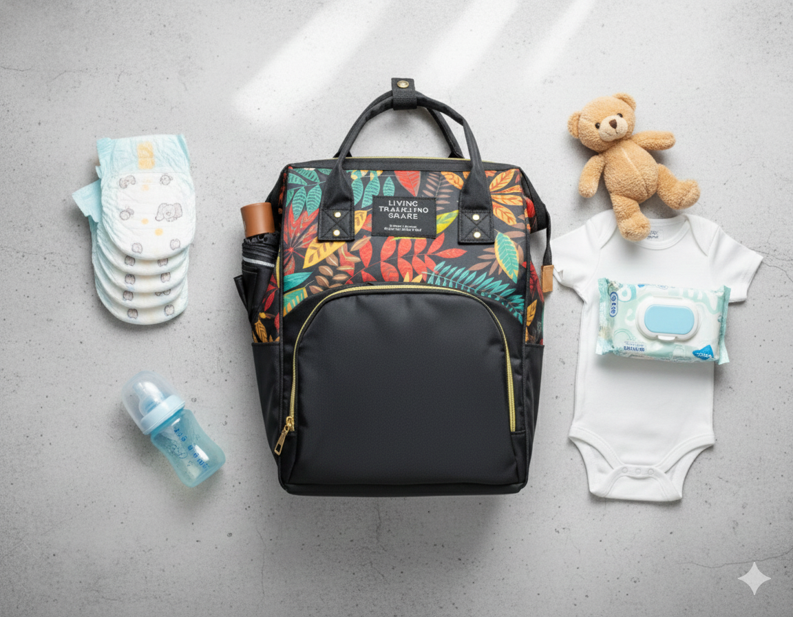 Safekido Leaf Trail Baby Diaper Backpack