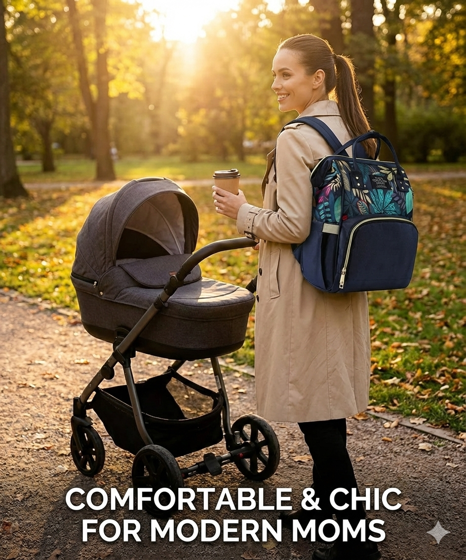 Safekido Leaf Trail Baby Diaper Backpack
