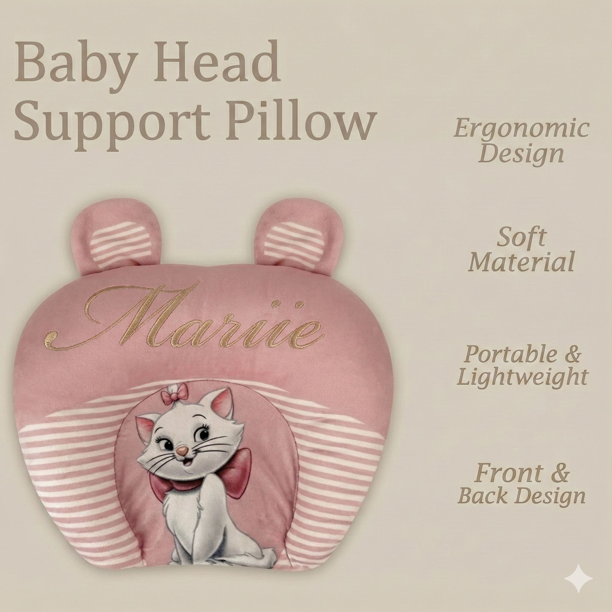 Safekido Baby head shaper Pillow (Mustard Seeds)