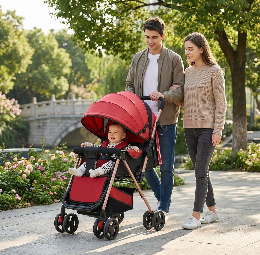 Smooth-Ride Foldable Stroller
