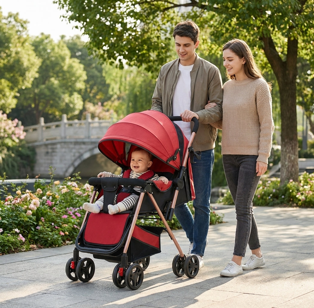 Smooth-Ride Foldable Stroller