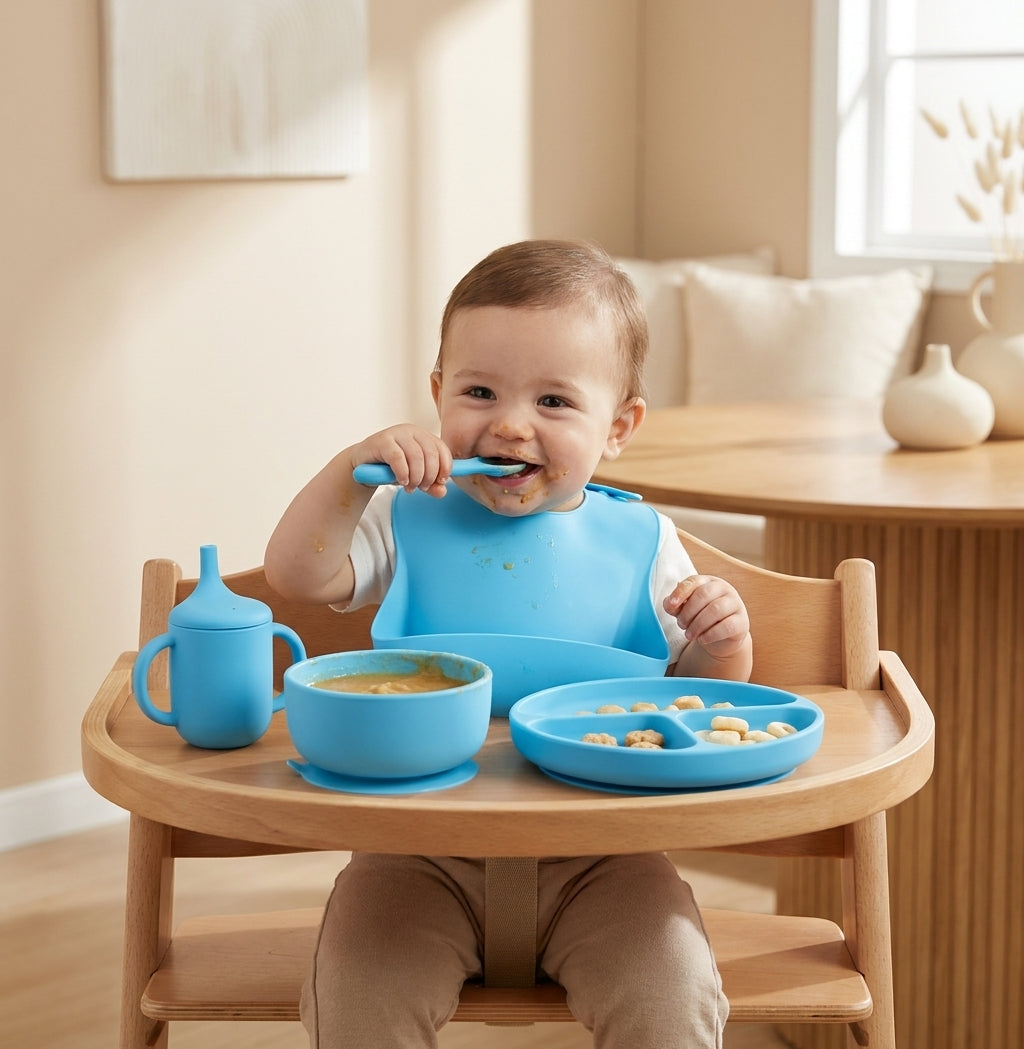 BPA-Free Silicone Suction Feeding Set