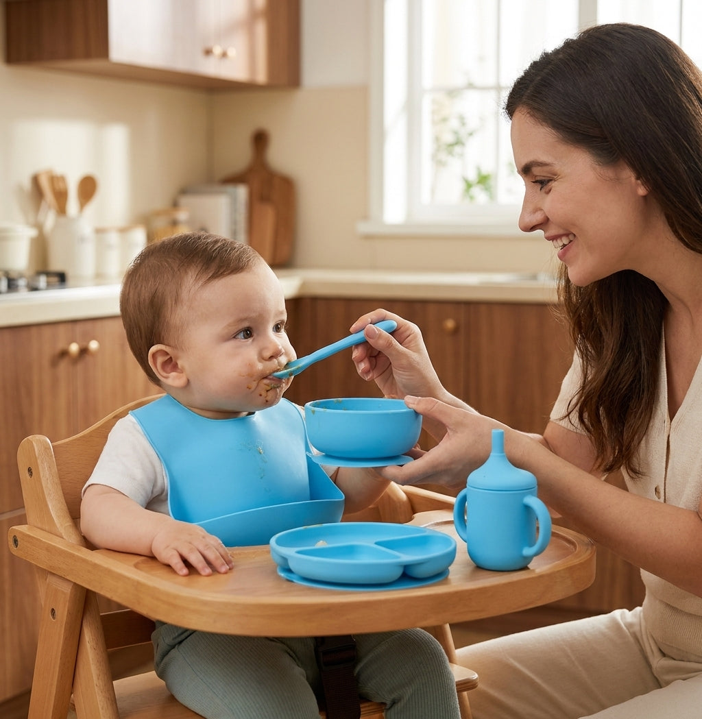 BPA-Free Silicone Suction Feeding Set