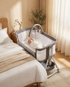 Sleepmate Wheeled Co-Sleeper Crib with Storage