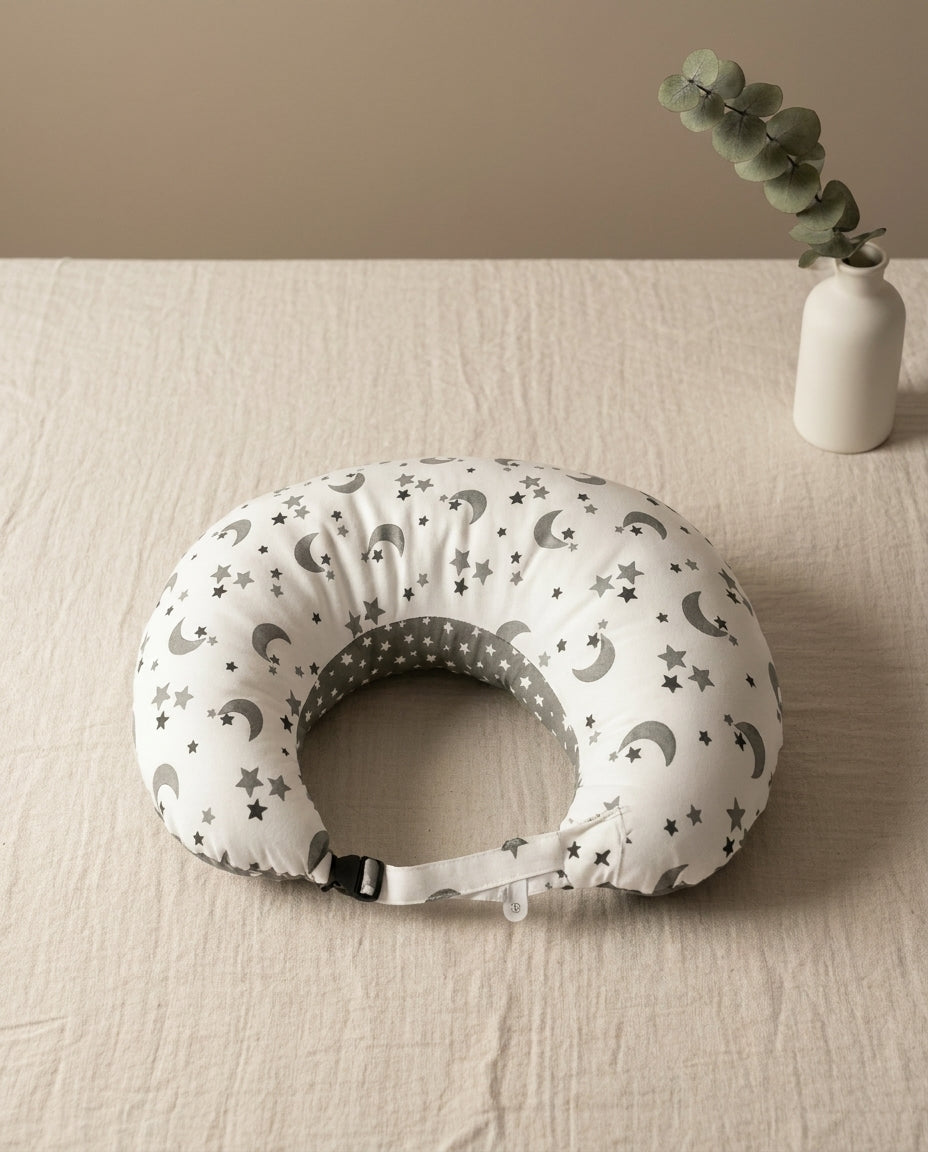 Full-Size Ergonomic Nursing Pillow for Feeding & Tummy Time