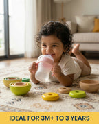 Anti-Colic Transparent Silicone Bottle with Handles