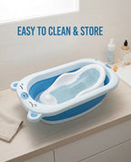 Anti-Slip BPA-Free Bath Tub with Seat