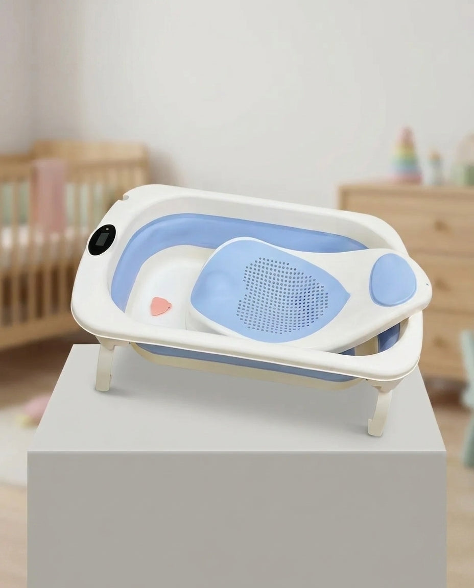 AquaBuddy Ergonomic BPA-Free Bath Tub with Seat