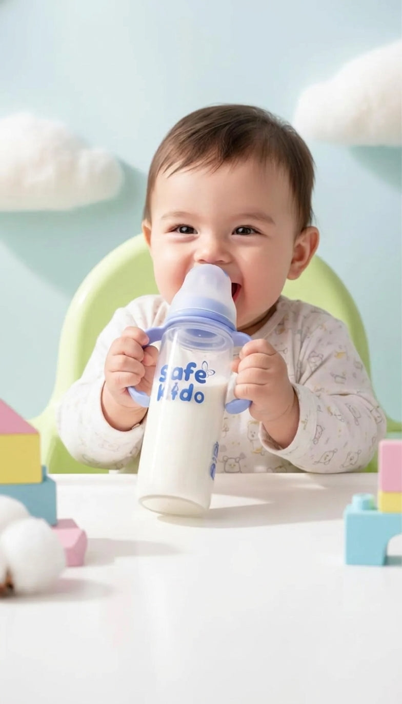 Slim Borosilicate Glass Feeding Bottle