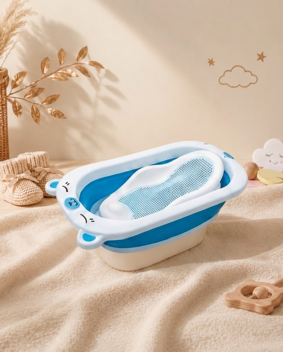 Anti-Slip BPA-Free Bath Tub with Seat