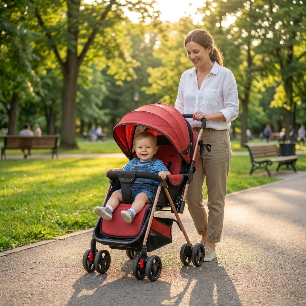 Smooth-Ride Foldable Stroller