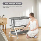 Sleepmate Wheeled Co-Sleeper Crib with Storage
