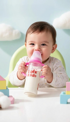 Slim Borosilicate Glass Feeding Bottle