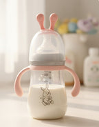 Wide-Mouth Borosilicate Glass Bottle with Handles