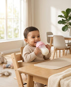 Anti-Colic Transparent Silicone Bottle with Handles