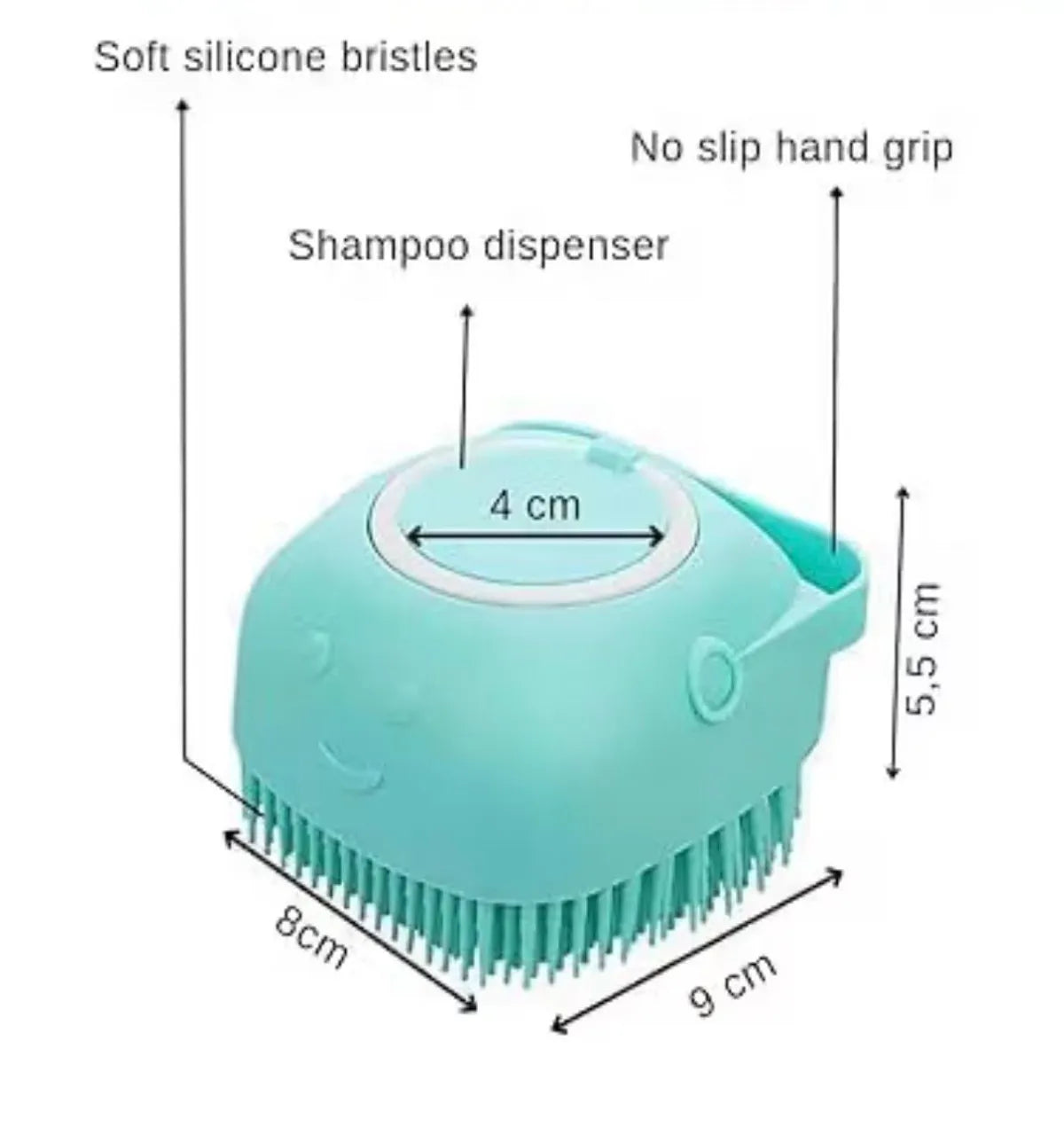 Safekido Baby Body scrubber with soap dispenser